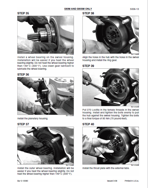 Case 580, 590, Super M and Super M Plus Series 3 Backhoe Manual Workshop Guide