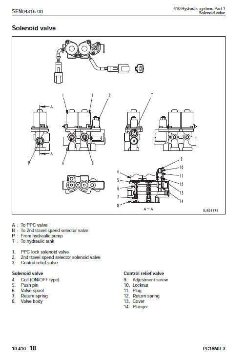 Komatsu PC18MR-3 Excavator Service Manual Workshop Guide