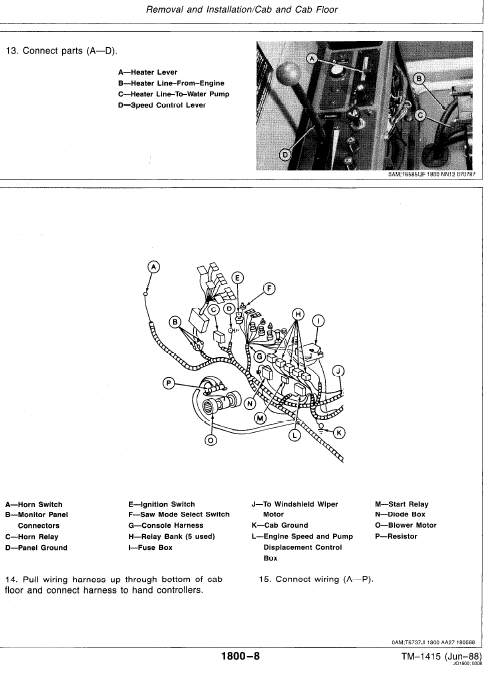 John Deere 493D Feller Buncher Repair Technical Manual (TM1415) Workshop Guide