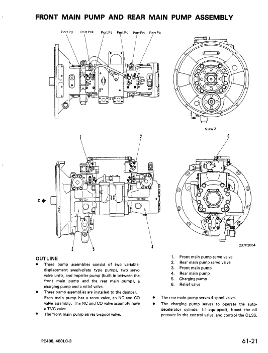Komatsu PC400-3, PC400LC-3 Excavator Service Manual Workshop Guide
