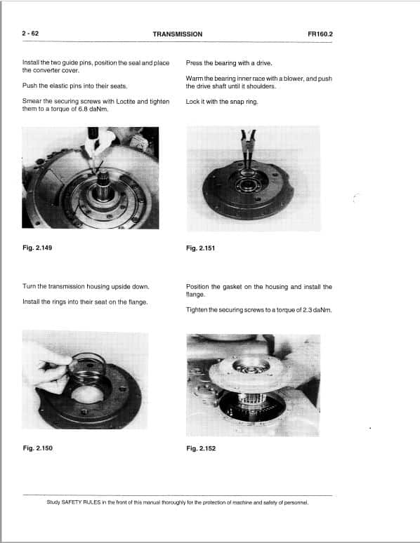 Fiatallis FR160.2 Wheel Loader Repair Service Manual