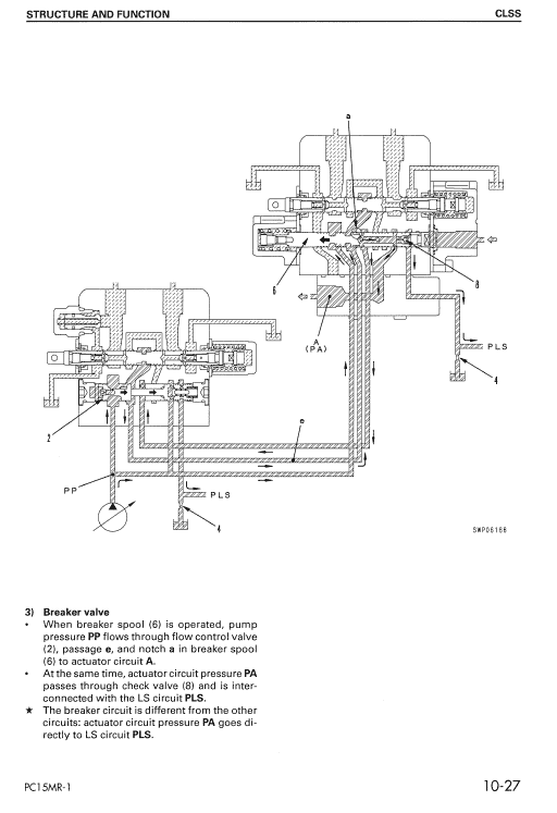 Komatsu PC15MR-1 Excavator Service Manual Workshop Guide