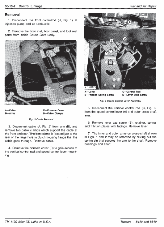 John Deere 8440, 8460 Tractor Repair Technical Manual (TM1199) Workshop Guide