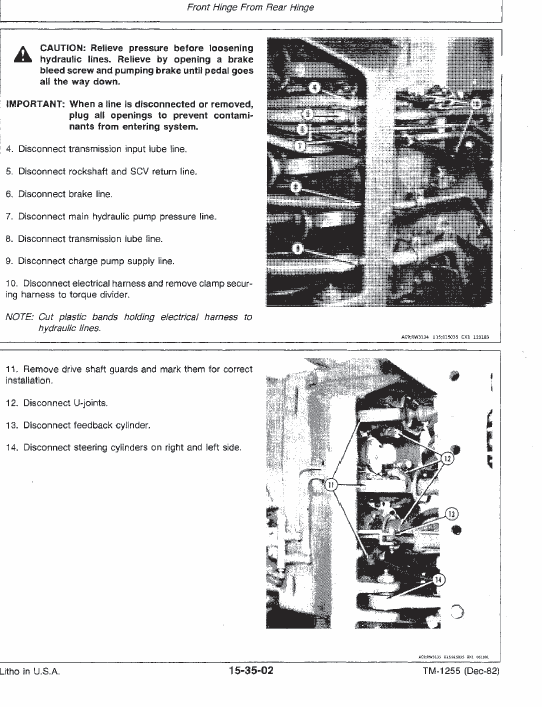 John Deere 8450, 8650 Tractor Repair Technical Manual Workshop Guide
