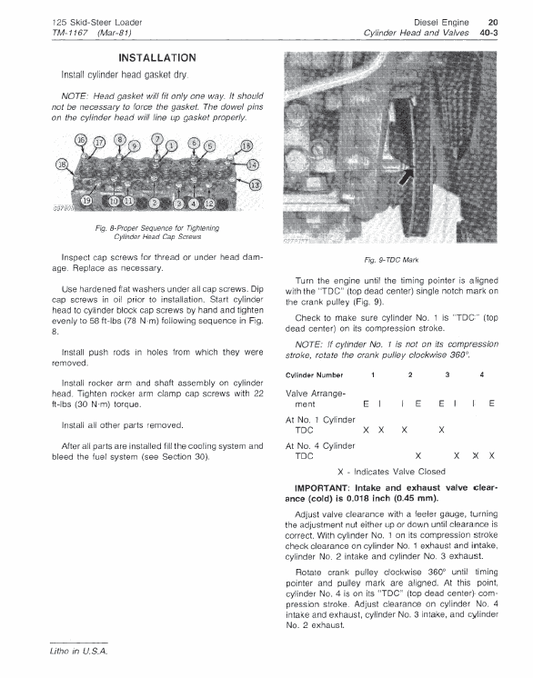 John Deere 125 Skid-Steer Loader Repair Technical Manual Workshop Guide