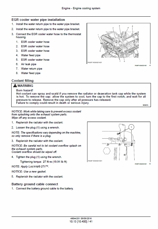 New Holland E485C Evo, E505C Eco Tier 3 Excavator Service Manual Workshop Guide