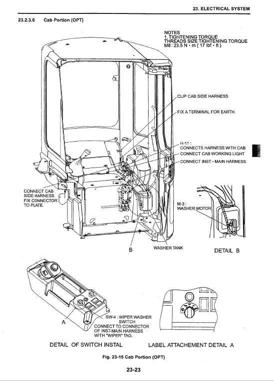 Kobelco SK27SR-3 Excavator Service Manual Workshop Guide