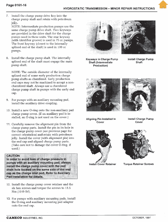 Cameco SP1800B Loader Repair Service Manual Workshop Guide