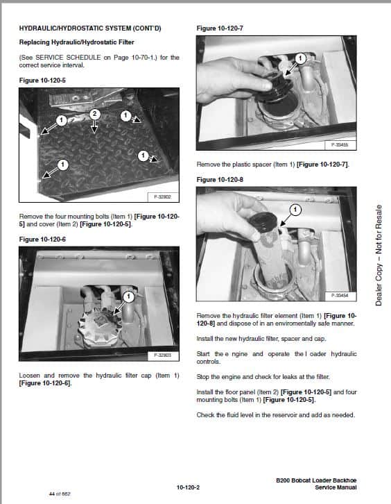 Bobcat B200 Loader Service Repair Manual