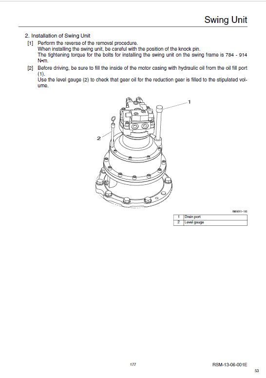 Sumitomo SH210LC-5 LR Hydraulic Excavator Repair Service Manual