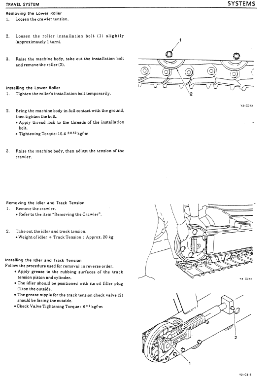 Kobelco SK013 and SK015 Excavator Service Manual Workshop Guide