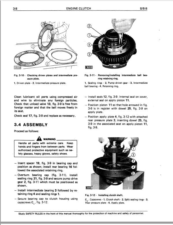 Fiatallis 8, 8-B Crawler Dozer Repair Service Manual