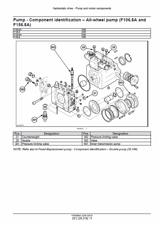New Holland F106.8, F106.8A, F156.8, F156.8A Motor Grader Manual Workshop Guide