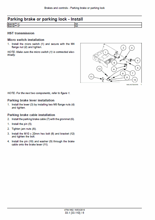 New Holland Boomer 41 and Boomer 47 Tractor Service Manual Workshop Guide