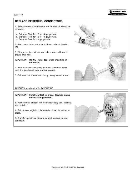 New Holland G170VP AWD, G200VP AWB Motor Grader Repair Manual Workshop Guide