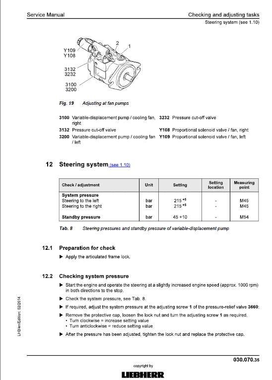 Liebherr TA 230, TA 240 Articulated Truck Service Manual