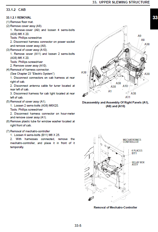 Kobelco SK485-9 Tier 4 Excavator Service Manual Workshop Guide