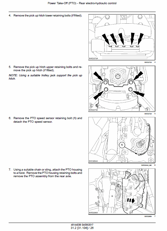 New Holland T1254B, T1404B Tractor Service Manual Workshop Guide