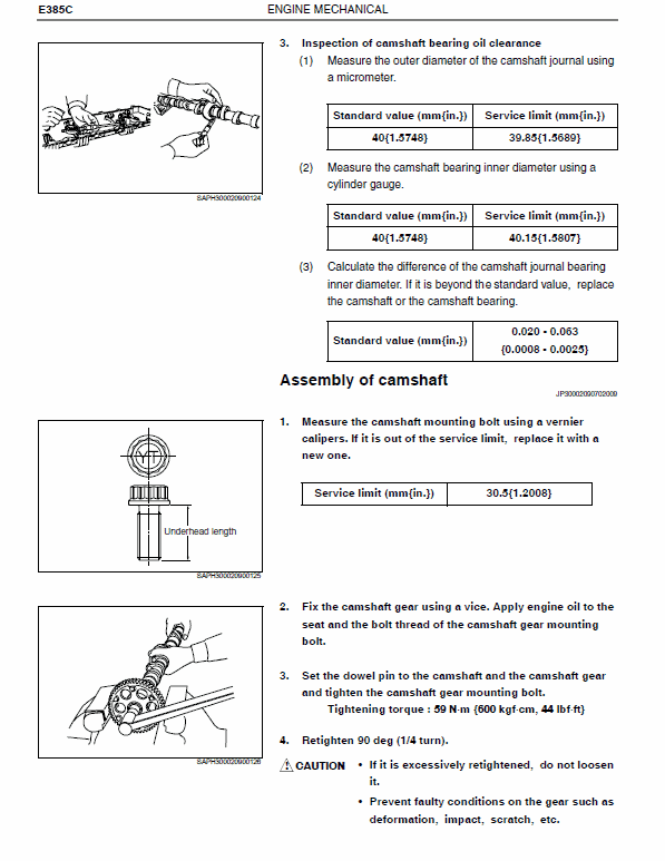 Hino Diesel Engine J08E-TM Service Manual Workshop Guide