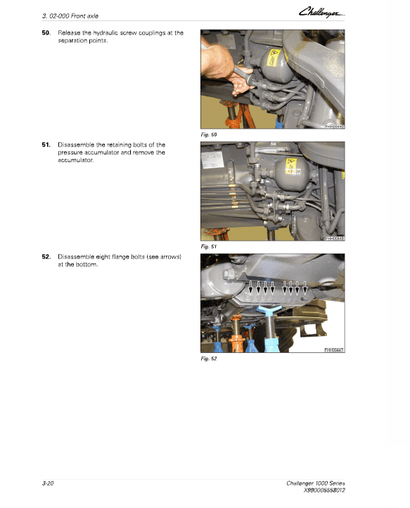 Challenger 1038, 1042, 1046, 1050 Tractor Service Manual Workshop Guide