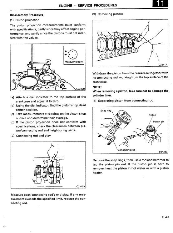 Mitsubishi 6D24, 6D24-T, 6D25-TC Engine Workshop Service Manual Workshop Guide
