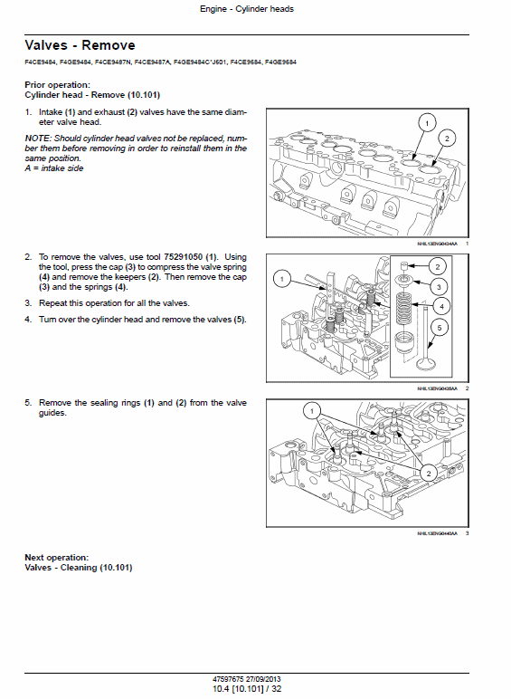 New Holland Engines F4CE/DE/HE NEF Tier 3 Service Manual Workshop Guide