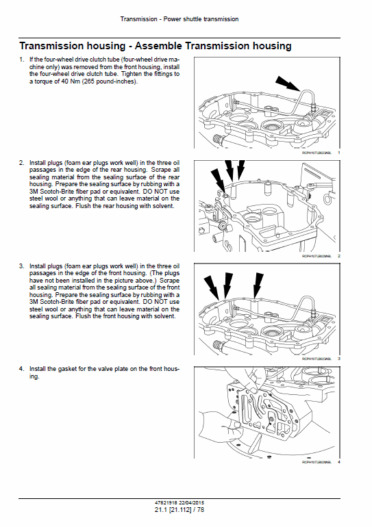 New Holland U80C Tractor Backhoe Service Manual Workshop Guide