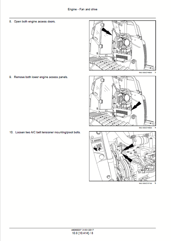 Case 850M Crawler Dozer Service Manual Workshop Guide