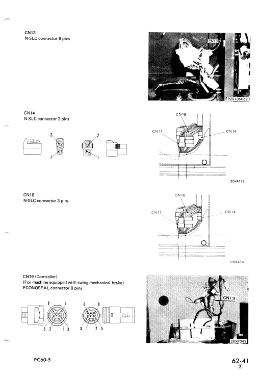 Komatsu PC60-5, PC60L-5, PC60U-5 Excavator Service Manual Workshop Guide