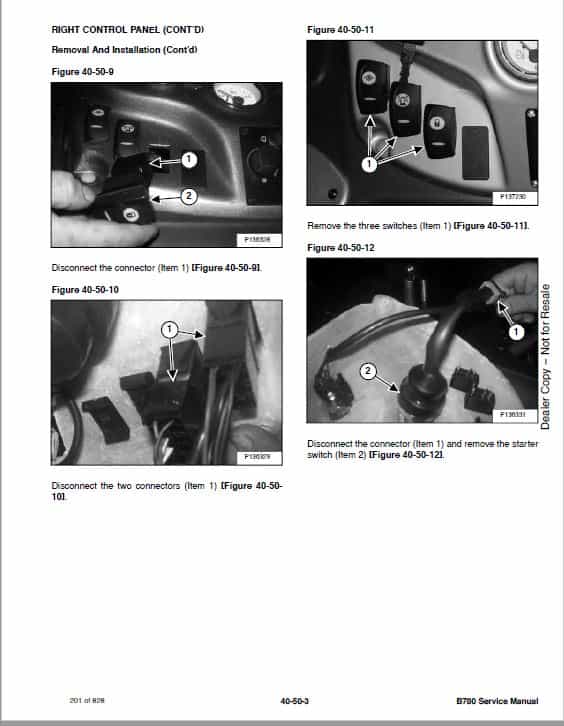 Bobcat B780 Loader Service Repair Manual