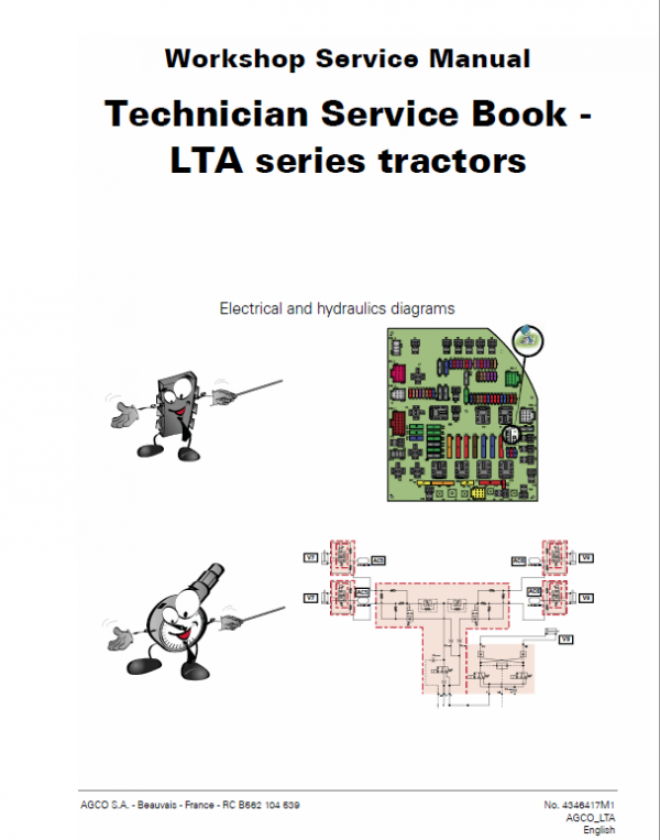 AGCO LT75A, LT85A, LT90A, LT95A Tractor Workshop Service Manual Workshop Guide