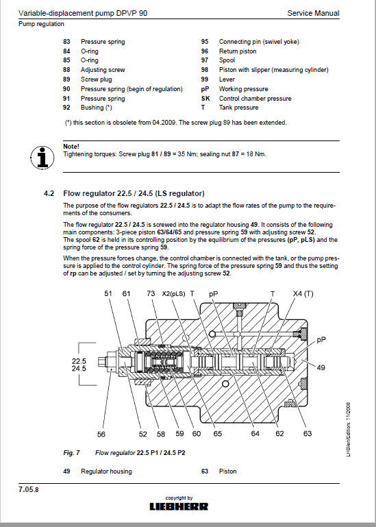 Liebherr A900C ZW Litronic Excavator Service Manual
