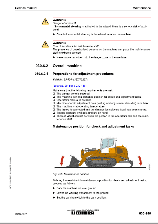 Liebherr LR 626 Crawler Dozer Service Repair Service Manual