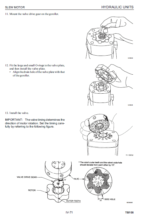 Takeuchi TB108 Compact Excavator Service Manual Workshop Guide