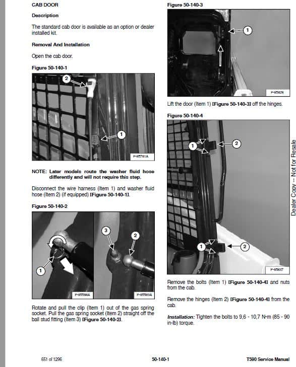 Bobcat T590 Compact Track Loader Service Repair Manual