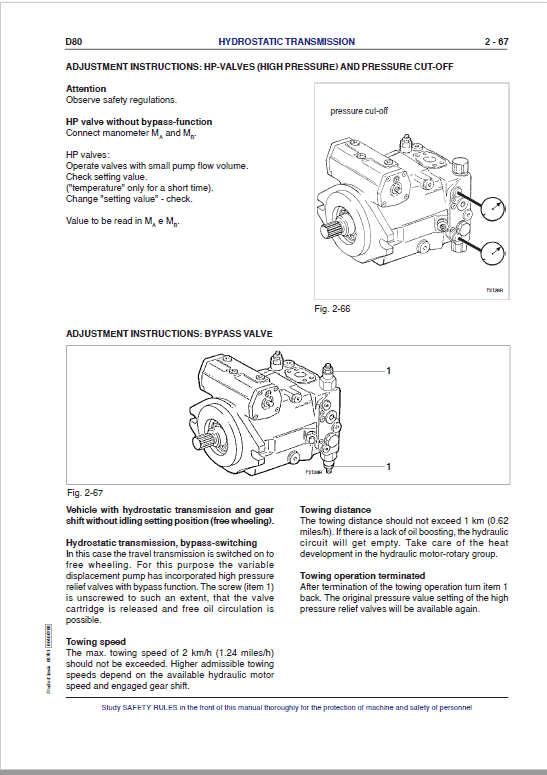 Fiat Hitachi D80 Crawler Dozer Repair Service Manual
