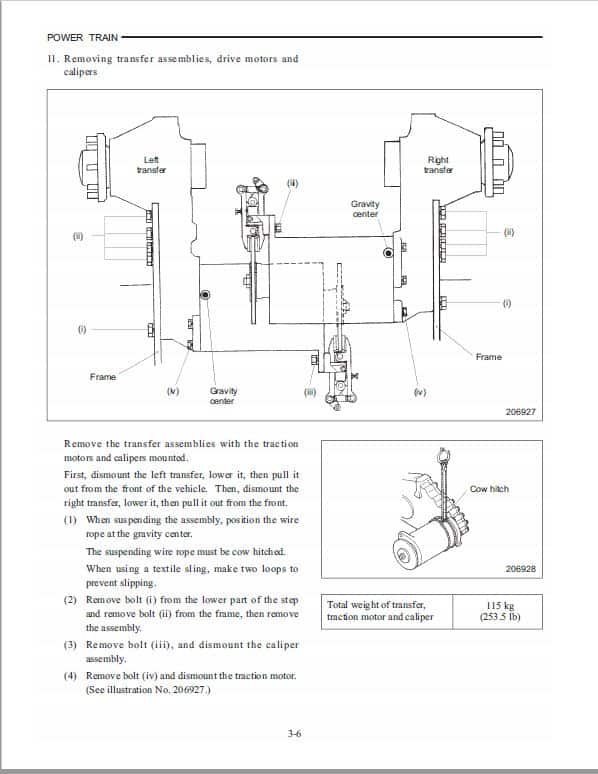 Mitsubishi FB16N, FB18N, FB20N Forklift Lift Truck Service Manual