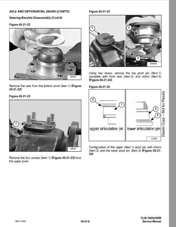 Bobcat TL30.70 versaHANDLER Telecospic Service Repair Manual