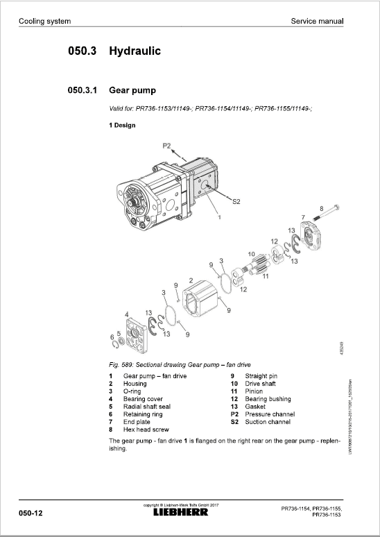 Liebherr PR 736 Crawler Dozer Repair Service Manual