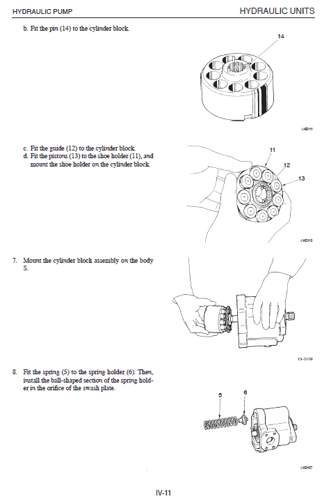 Takeuchi TB138 Compact Excavator Service Manual Workshop Guide