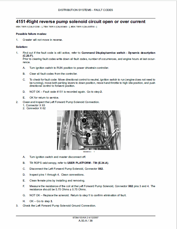 Case 650K, 750K, 850K Crawler Dozer Service Manual Workshop Guide