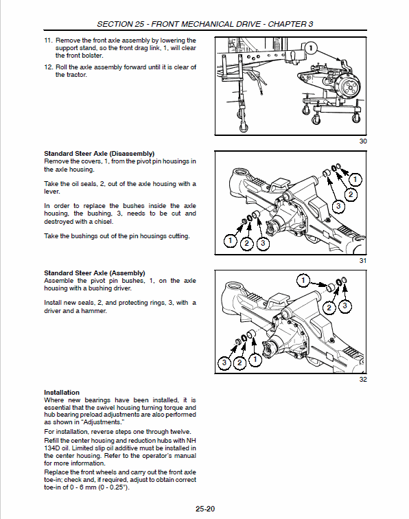 New Holland 70, 70A Tractor Service Manual Workshop Guide