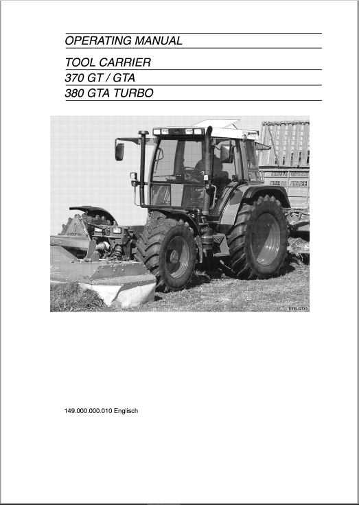 Fendt F390 GTA, F395 GTA, F395 GHA Tractors Workshop Repair Manual