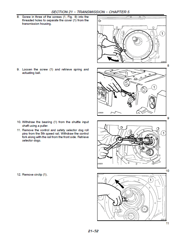 New Holland TM115, TM125, TM135, TM150, TM165 Tractor Service Manual Workshop Guide
