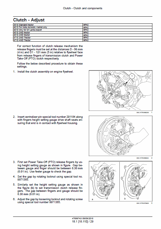 New Holland 3510, 4010, 4510, 4710 Tractor Service Manual Workshop Guide