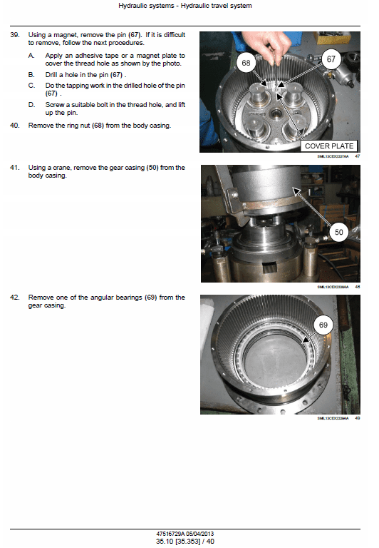 New Holland E85CMSR Midi Excavator Service Manual Workshop Guide
