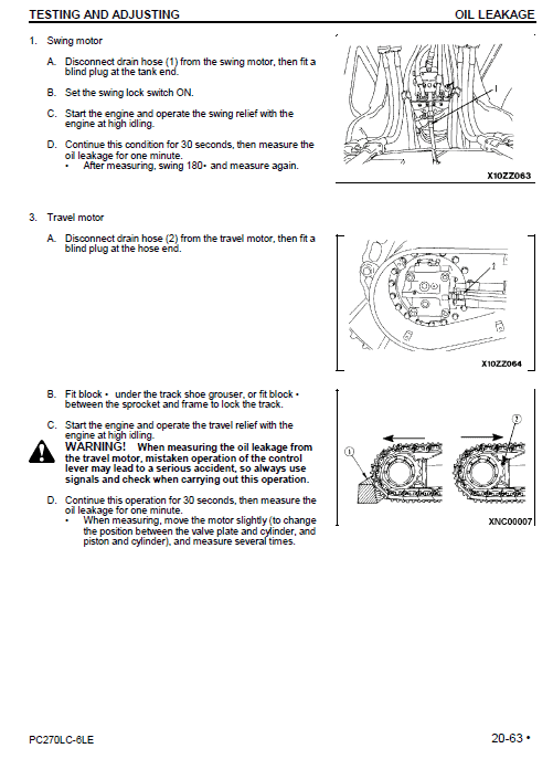 Komatsu PC270LC-6LE Excavator Service Manual Workshop Guide
