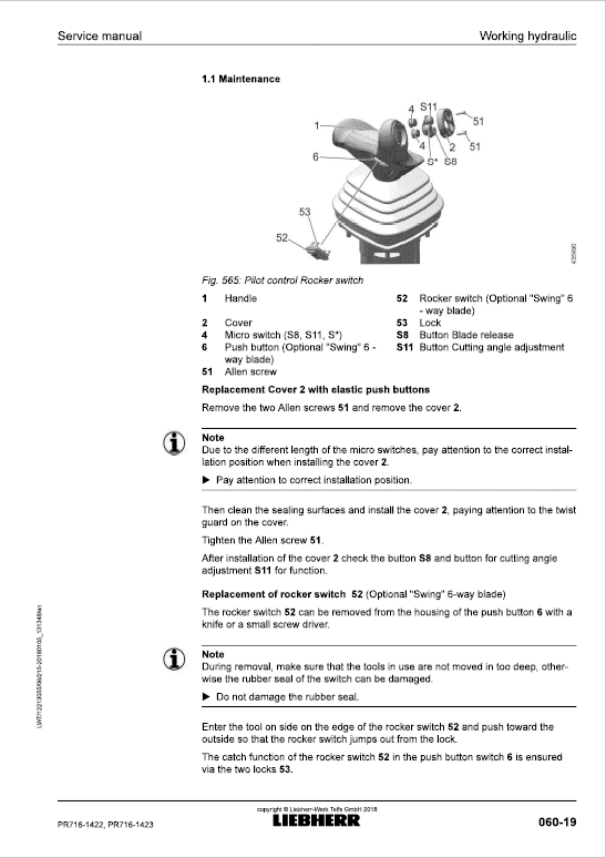 Liebherr PR 716 Crawler Dozer Repair Service Manual