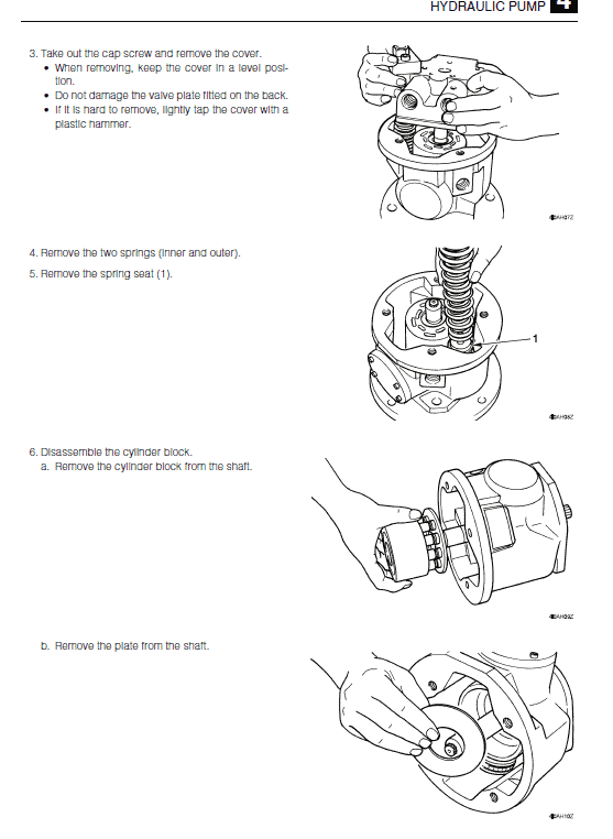 Takeuchi TB240 Compact Excavator Service Manual Workshop Guide