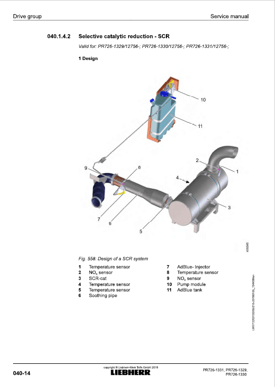 Liebherr PR 726 Crawler Dozer Repair Service Manual